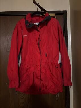 Columbia Red Fall/ Winter Outerwear Waterproof Jacket/ Coat